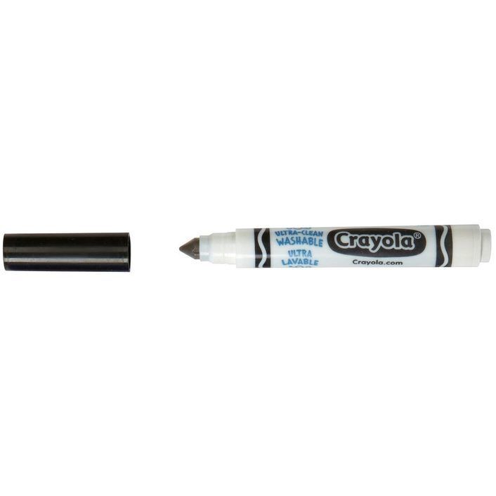 CRAYOLA ULTRA CLEAN MARKERS- BLACK