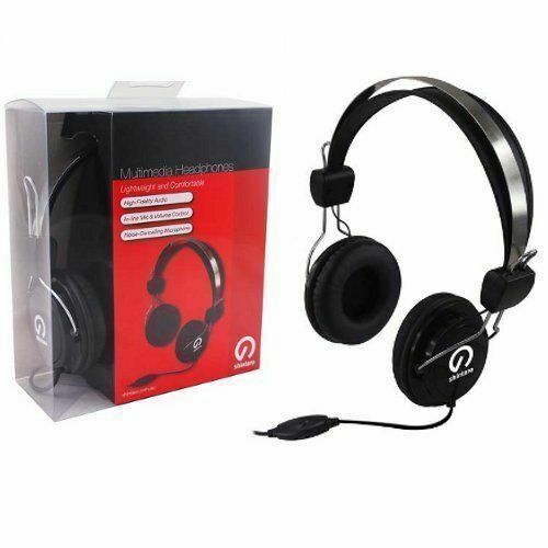 SHINTARO SH 105M STEREO HEADSET With Inline Mic Black