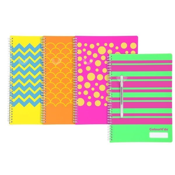 COLOURHIDE MY NOTEBOOKS Designer A4 120 Page Orange Colourhide