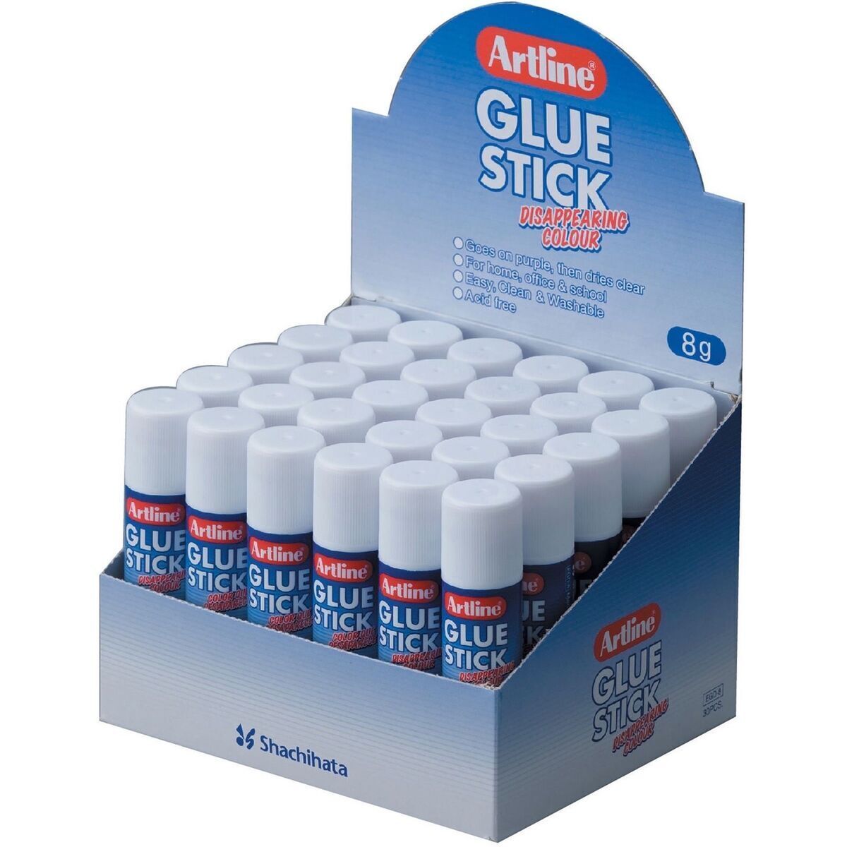 ARTLINE PURPLE GLUE STICK 8g Display