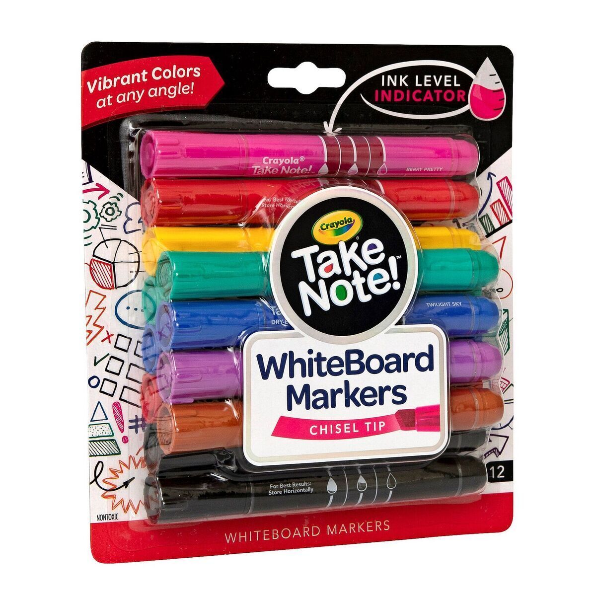 The Teachers' Lounge®  Flip Chart® Markers, Bullet Tip, Assorted