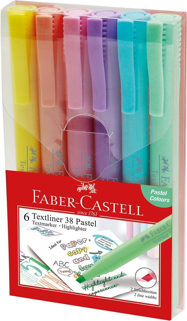 Faber-Castell Back to School Planner Pack - 6 Colored Gel Pens and 4 Pastel  Highlighters