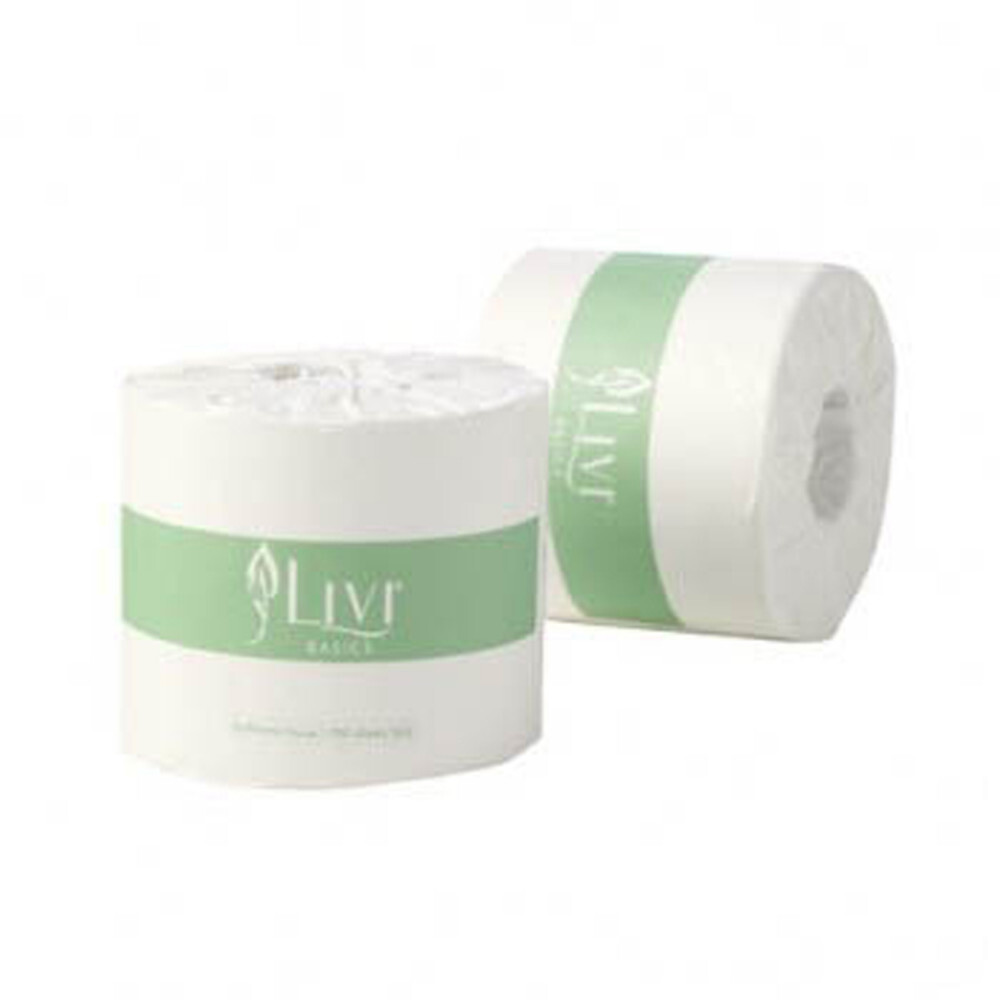 LIVI BASICS TOILET PAPER ROLL 2 Ply 700 Sheets Box of 48
