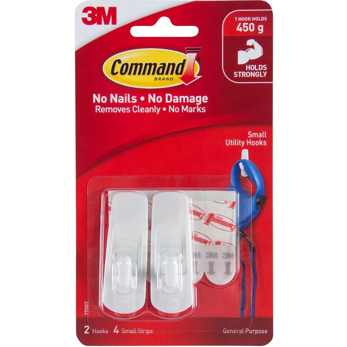 Buy 3M Command White (S) Plastic Utility Hook Set (2 Hooks & 4