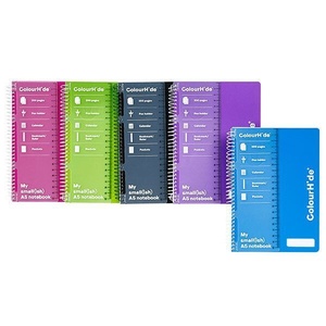 COLOURHIDE MY SMALLISH NOTEBOOK PP Cover 60gsm A5 200 Pages Assorted