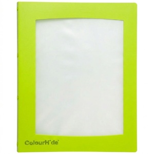 Colourhide 'Take a Look' Display Book A4 Refillable W/Frame Green 20 Pages