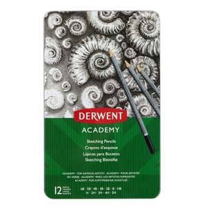 Derwent Sketch Pencils, HB, 2B, 4B, 8B, 4/pkg