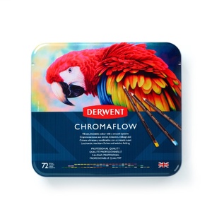 Derwent Chromaflow Coloured Pencils Assorted Tin Pack Of 72