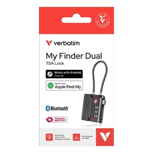 Verbatim My Finder Dual TSA Lock For Apple or Android Black