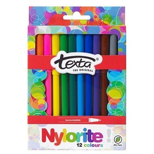 Texta Nylorite Markers Assorted Colours Pack Of 12