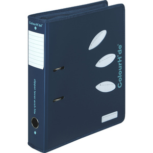 COLOURHIDE ZIPPER LEVER ARCH PP FILE 70mm A4 Navy