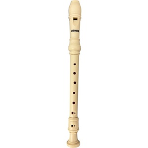 ABS 8-Hole Soprano Recorder Baroque Ivory With Cleaning Stick & PVC Bag