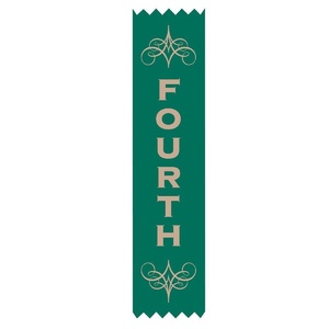 AVERY 69632 Green Merit Ribbons Fourth 150mm x 35mm Pack of 100
