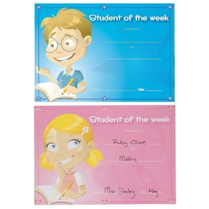 AVERY 69646 Rectangular Student of the Week Merit Certificates 148mm x 210mm Pack of 36