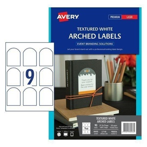 Avery L7140 Arched Label Arched Label 9 UP 57.2x77mm Pack of 10