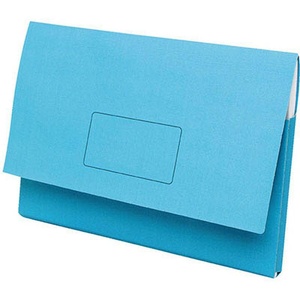 Bantex Slimpick Manilla Document Wallet F/C Light Blue 
