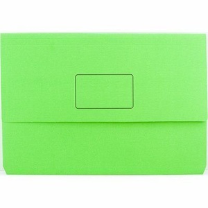 Bantex Slimpick Manilla Document Wallet Foolscap Light Green