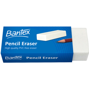 BANTEX PVC FREE ERASER Large White