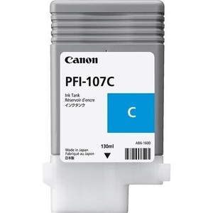 Canon Pfi-107C  Genuine Cyan Ink Cartridge 130Ml