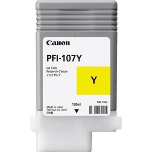 Canon Pfi-107Y  Genuine Yellow Ink Cartridge 130Ml