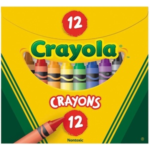 CRAYOLA CRAYONS 92mm x 8mm Assorted Box of 12