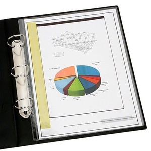 A4 Clear Plastic Punched Pockets Sheet Protectors Cover Files (Thick 70  micron)