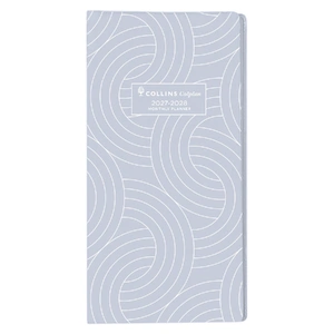 2027-2028  Collins  Colplan Planner B6/7 2 Years Month To View Grey