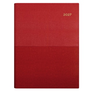 2027 Collins Vanessa Diary A4 Day To A Page Red