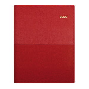 2027 Collins Vanessa Diary A5 Day To Page Red