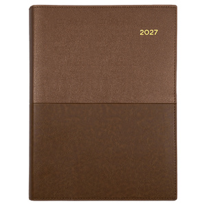 2027 Collins Vanessa Diary A5 Day To A Page Tan
