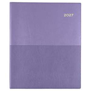 2027 Collins Vanessa  Diary  Quarto Vertical Week To View Purple