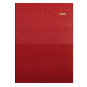 2027 Collins Vanessa Diary A4 Week To View Red