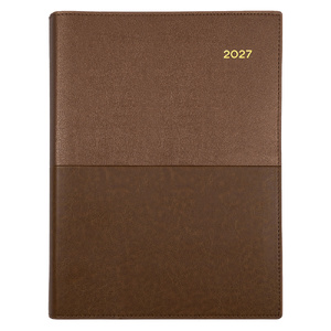2027 Collins Vanessa Diary  A4 Week To View Tan