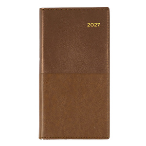 2027 Collins Vanessa Diary  B6/7 Landscape Week To View Tan