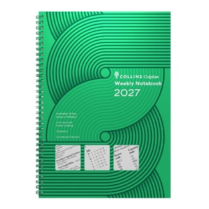 2027 Collins Colplan Notebook Diary  A4 Week To View Green