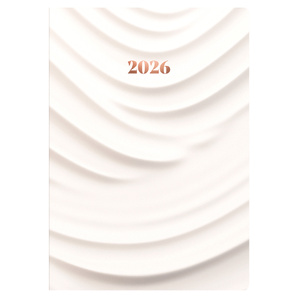 2026 Collins Dimensional Surfaces Diary  Week to View, A5 Recycled Hard Cover - Striped