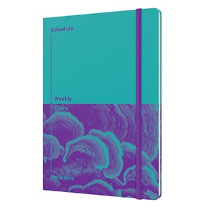 Jumble & Co Plan And Ponder Undated Diary A5 Week To View Teal
