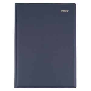 2027 Collins Belmont Diary Quarto 190 x 260mm Day To A Page Navy