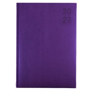 2027 Debden Silhouette Diary A4 Day To Page Purple