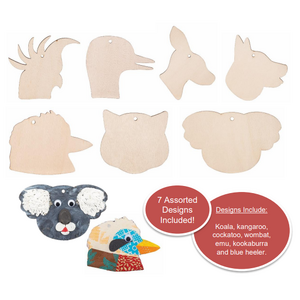 EC Wooden Australian Animal Hangers