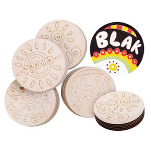 EC Wooden Coaster – NAIDOC 20 pack