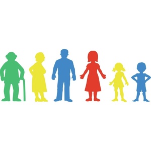 EC PLASTIC STENCIL Family 130 x 200mm Set of 6