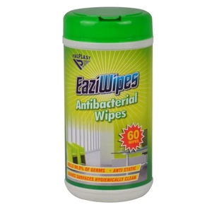 Italplast Eaziwipes I464 Antibacterial Wipes – Tub of 60