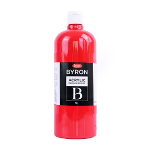 JASART BYRON ACRYLIC PAINT 1 Litre Warm Red