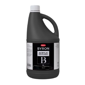 JASART BYRON ACRYLIC PAINT 2 Litre Black