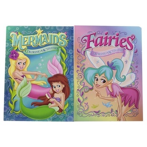 Kids Colouring & Activity Book 144 Pages (Fairies & Mermaids) Assorted Each