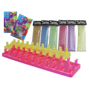  Loom Band Kit Assorted x 600 Bands 1 x Loom Board (Assorted Colours) , 24x clips & 1 Hook