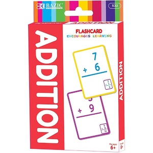 BAZIC Addition Flash Card Pack Of 36