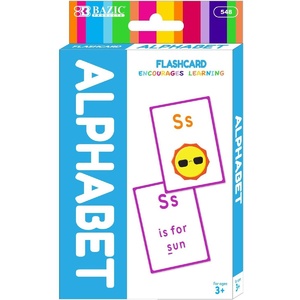 BAZIC ALPHABET PRESCHOOL FLASH CARD PACK Pack of 36