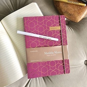 Matilda Myres Notebook A5 Rose Gold Plum